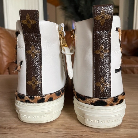 Authentic Louis Vuitton cheetah print high tops size 37 = 7 - Picture 4 of 10